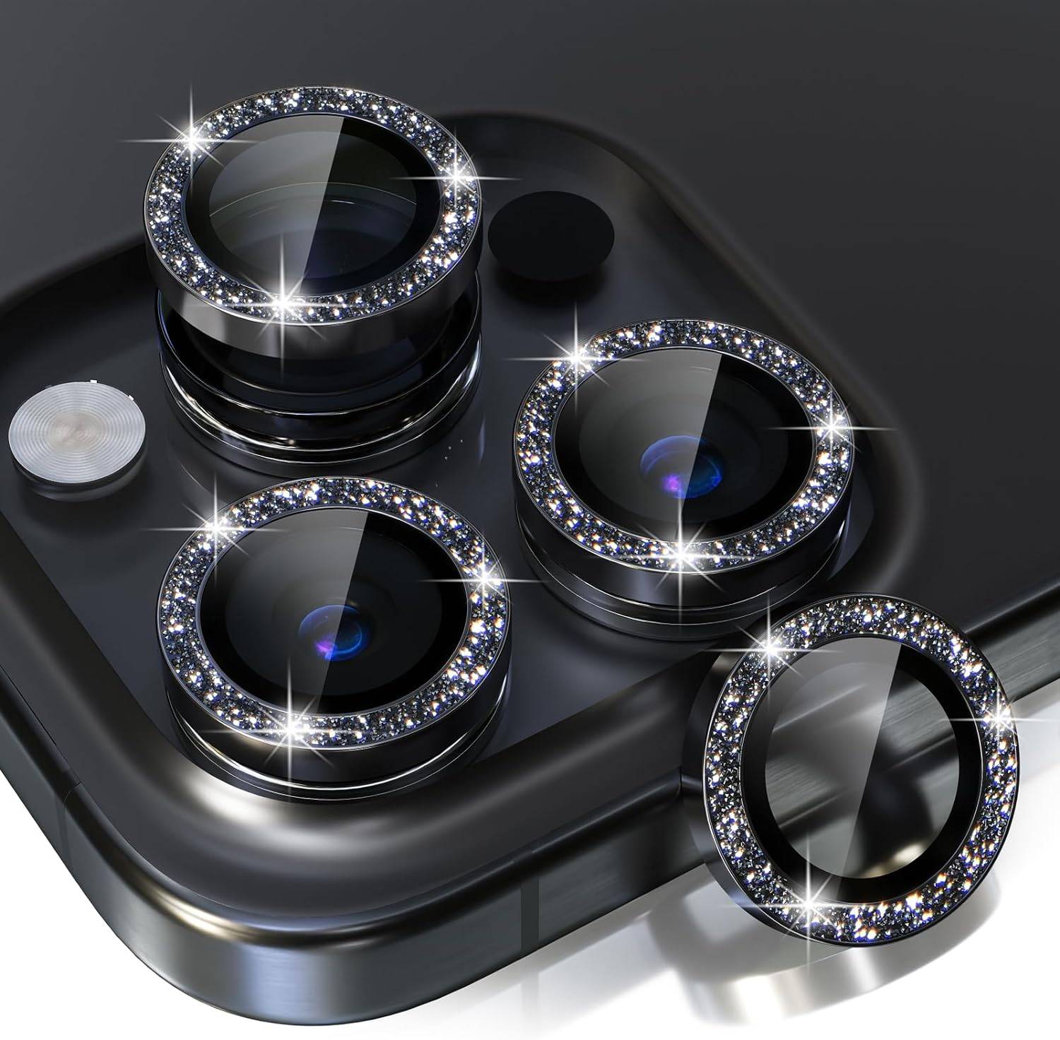 Crystal Camera Lens Protector Phone Case