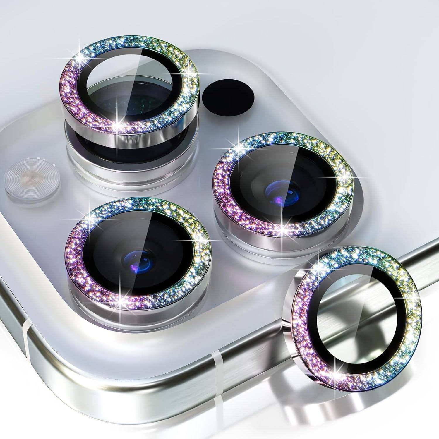 Crystal Camera Lens Protector Phone Case
